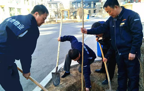 共建绿色园区，植树绿化正当时(图1)